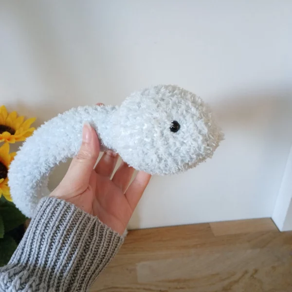 Peluche serpent bleu tout doux – Image 2