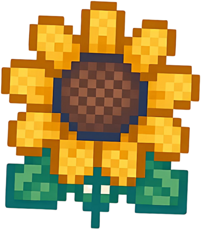 Petit tournesol pixel art